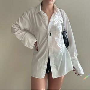 Christian Dior white button up shirt